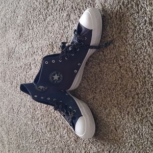 Black Converse Chuck Taylor All Star w/ Teal & Fuchsia Iridescent Color Shift